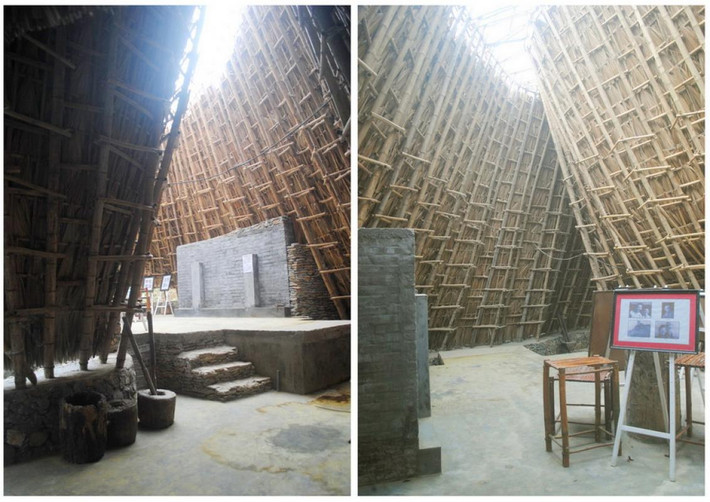 Không gian thoáng đãng lấy ánh sáng tự nhiên, bên cạnh đó mái vòm bằng nhựa trong suốt cũng góp phần lấy ánh sáng tốt.