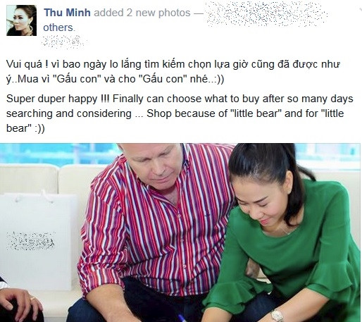Đón con trai đầu lòng, Thu Minh quyết định mua một căn penhouse lên đến 4 triệu đô la tại trung tâm TP HCM. Tuy nhiên do chậm tiến độ giao nhà, Thu Minh đã thanh lý hợp đồng thậm chí từng đòi kiện bên chủ đầu tư sau đó.