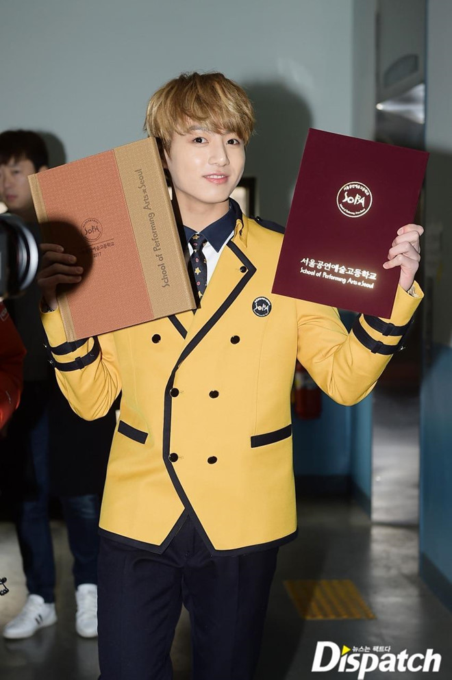 Jungkook - thành viên nhóm nhạc đình đám BTS, cũng từng là học sinh của trường SOPA.