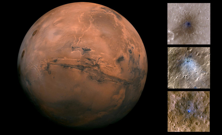 Các nhà khoa học NASA mới cho hay địa chấn kế của tàu đổ bộ InSight đã phát hiện ra sóng địa chấn và sóng âm từ một loạt các tác động khi thiên thạch va chạm với sao Hỏa vào năm 2020 và 2021.