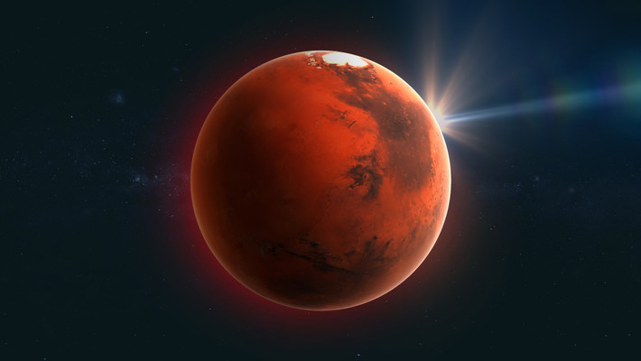 Đỉnh thứ 3 của "tam giác đỏ" chính là sao Hỏa. Trong những năm gần đây, NASA thực hiện nhiều sứ mệnh nhằm tìm kiếm sự sống cũng như lên kế hoạch xây căn cứ, đưa con người lên hành tinh đỏ.