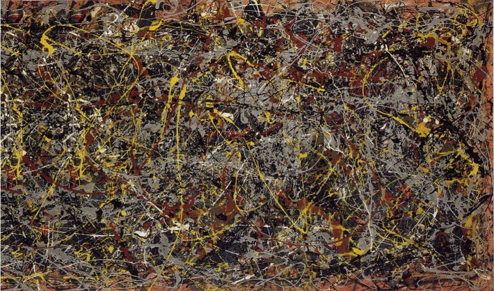 Bức “No. 5, 1948” của họa sĩ người Mỹ Jackson Pollock được bán với giá 140 triệu USD hồi năm 2005.