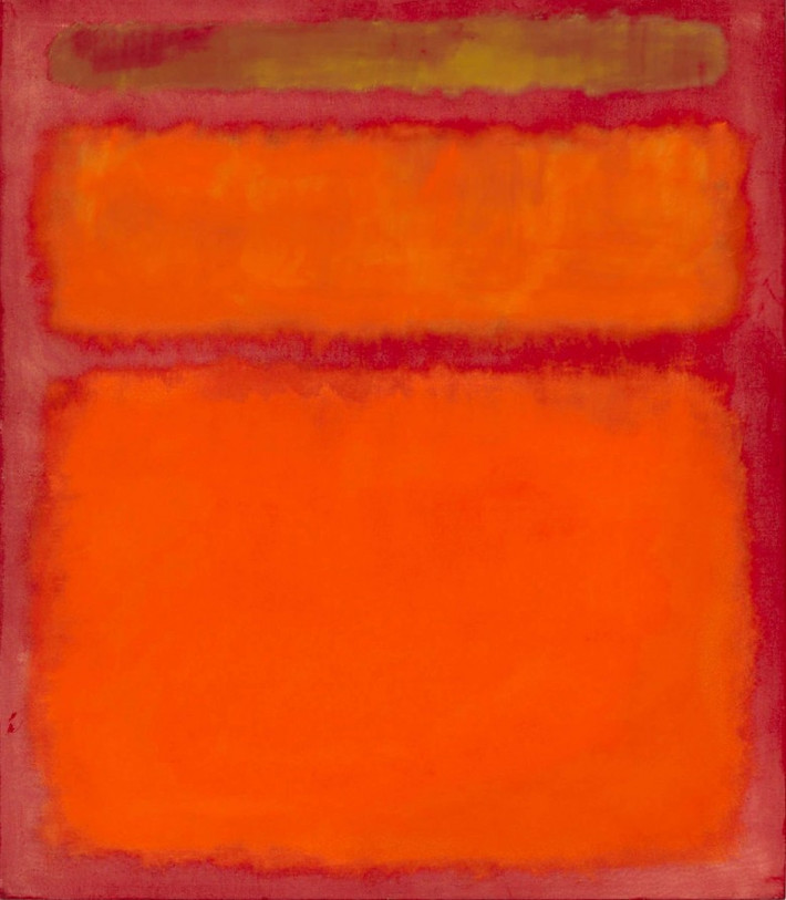 Tác phẩm “Orange, Red, Yellow” của họa sĩ Mark Rothko, trị giá 86,9 triệu USD. Bức tranh này được bán với giá 86,9 triệu USD tại cuộc đấu giá của Christie năm 2008, là bức tranh được giá cao nhất cho một tác phẩm nghệ thuật đương đại.
