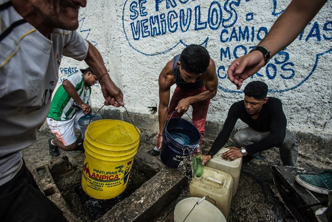 Tình trạng thiếu nước bao trùm trên diện rộng ở Venezuela.