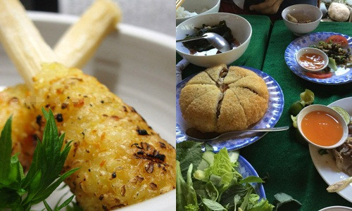 Hai món xôi lạ đặc sản Tây Bắc được giới thiệu trong bài viết này là xôi mặn nướng mía và xôi thằng bờm.