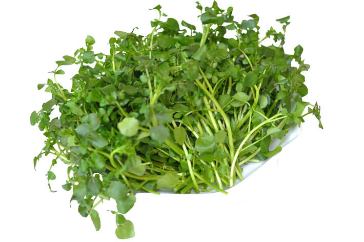 Rau cải xoong: Mọi người có thể kết hợp nấu cải xoong với các loại cá ăn giải nhiệt, lợi tiểu và lợi cho sức khỏe. Ảnh: Đời sống pháp luật.