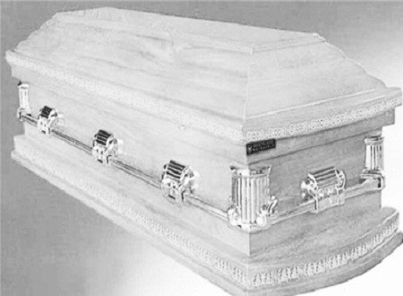 Quan tài này trị giá hơn 2 tỷ đồng được nhiều đại gia Việt ưa chuộng.