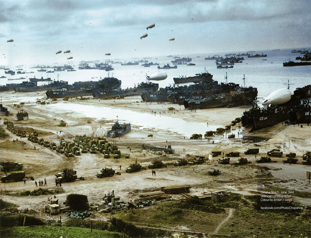 Bức ảnh ghi lại khoảnh khắc lịch sử quân Đồng minh thực hiện Chiến dịch Overlord tháng 6/1944.
