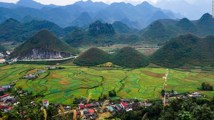 Vùng núi đá vôi tuyệt đẹp thuộc tỉnh Hà Giang.