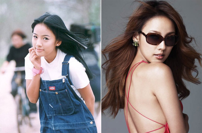 Hình ảnh Lee Hyori năm 20 tuổi và lúc cô ở đỉnh cao của sự nghiệp không khác nhau là mấy, có khác chỉ là trang phục và vẻ sexy.