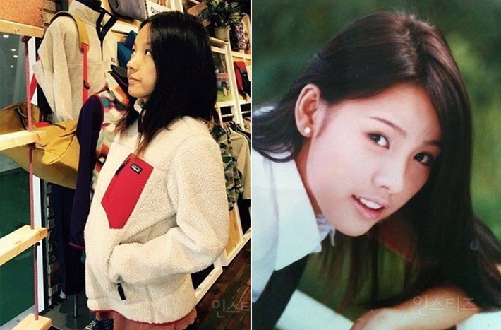 Khi so bức ảnh bên trái chụp Lee Hyori gần đây nhất khi cô rời Jeju nơi mình đang sinh sống về Seoul để mua sắm và bức ảnh bên phải chụp cô cách đây 18 năm khi còn là thành viên nhóm nhạc Fin.K.L, sẽ thấy cô không già đi là mấy.