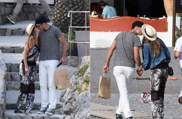 Siêu mẫu Gisele Bundchen và chồng, cầu thủ bóng bầu dục Tom Brady đã có những màn tình tứ như đi hưởng tuần trăng mật trong kỳ nghỉ ở Positano, Italy.