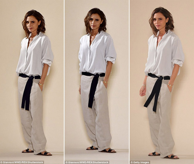 Victoria Beckham gây ngạc nhiên cho toàn bộ khán giả ngồi chiêm ngưỡng bộ sưu tập của cô khi xuất hiện trên sàn catwalk với bộ trang phục lấy cảm hứng từ trang phục của vận động viên karate.