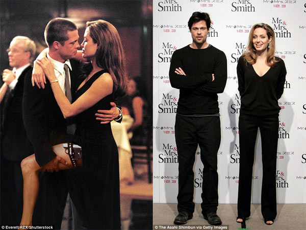 Phim trường Mr. and Mrs. Smith là nơi Brad Pitt và Angelina Jolie phải lòng nhau dù lúc đó Brad đang là chồng của Jennifer Aniston.