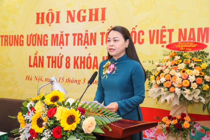 Phó Chủ tịch - Tổng Thư ký Ủy ban Trung ương Mặt trận Tổ quốc Việt Nam Nguyễn Thị Thu Hà.