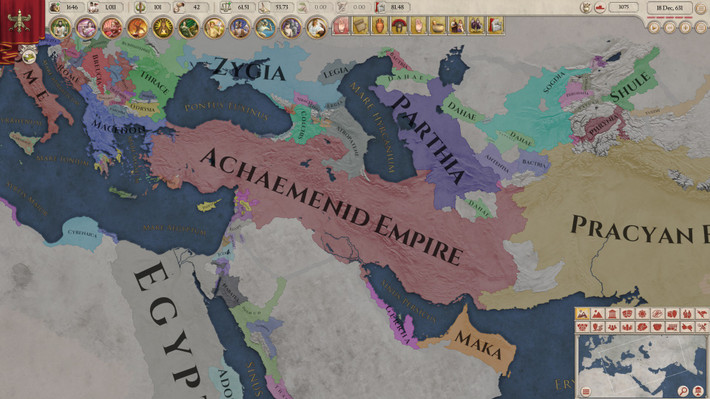 Nằm ở lãnh thổ Iran ngày nay, Achaemenid là đế chế kiểm soát vùng lãnh thổ có diện tích rộng gần 8 triệu km2. Theo các chuyên gia, đây là đế chế lớn đầu tiên trong lịch sử.
