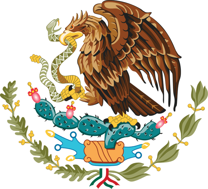 Theo một truyền thuyết, người Aztec chọn Tenochtitlan làm nơi xây dựng kinh đô dựa trên việc nhìn thấy một con đại bàng đậu trên một cây xương rồng. Đây là dấu hiệu được nhắc đến trong một lời tiên tri cổ xưa.