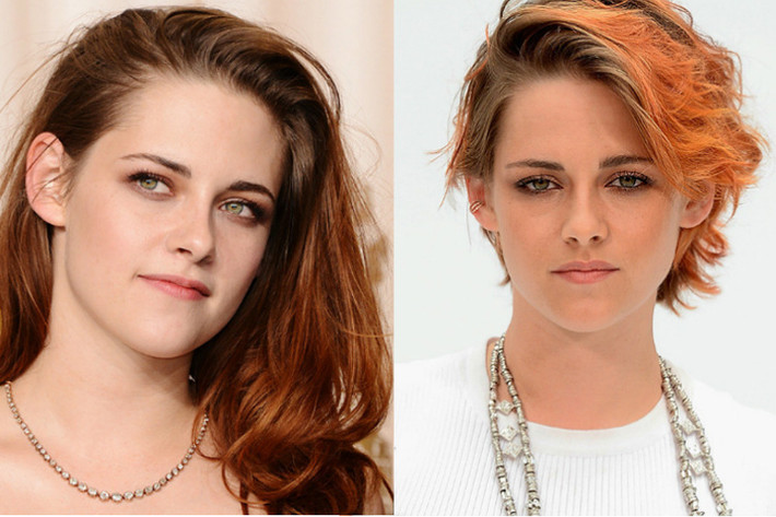 Ngôi sao của loạt phim “Chạng vạng”, Kristen Stewart đã có sự chuyến biến lớn khi nữ diễn viên không chỉ nhuộm tóc màu đỏ cam mà còn cắt ngắn. Mới đây, cô dính nghi vấn yêu đồng tính với nữ trợ lý của mình.
