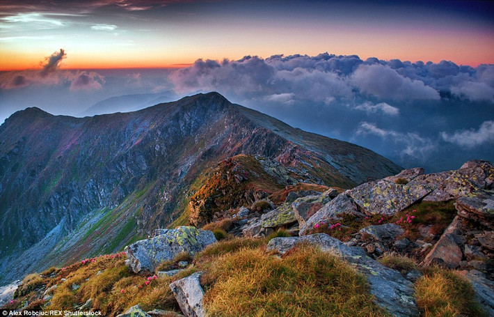Hình ảnh Transylvania thanh bình hiện lên đẹp như tranh vẽ, với những con đường quanh co, làng quê và dãy núi tuyệt đẹp.