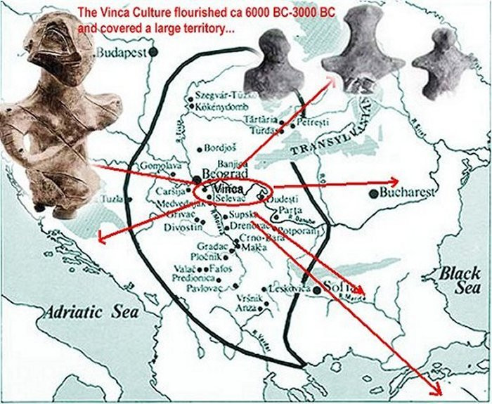 Dấu vết về nền văn minh Vinca được tìm thấy dọc theo bờ sông Danube. Dòng sông này đóng vai trò quan trọng trong các hoạt động giao thương đường thủy.