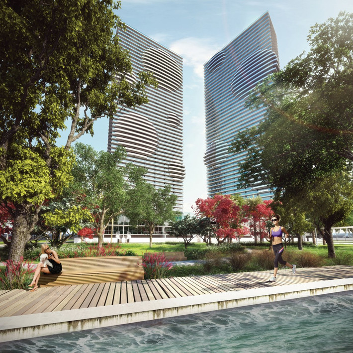 Hai tòa tháp GranParaiso và Paraiso Bay sẽ là những tòa chung cư xanh với hệ thực vật phong phú.