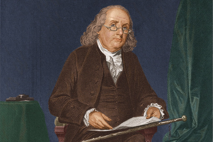 Benjamin Franklin (1706 - 1790) là chính trị gia, triết gia, nhà hoạt động động xã hội, nhà ngoại giao hàng đầu và nhà khoa học Mỹ. Ông nổi tiếng với sáng chế cột thu lôi được sử dụng rộng rãi trong suốt nhiều thập kỷ qua.