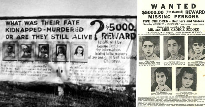 Vợ chồng George và Jennie Sodder cùng 10 người con sống trong ngôi nhà ở Fayetteville, Tây Virginia, Mỹ. Vào đêm ngày 24/12/1945, ngôi nhà của họ bị cháy. Trong vụ hỏa hoạn đó, 5 đứa trẻ nhà Sodder "bốc hơi" một cách bí ẩn.