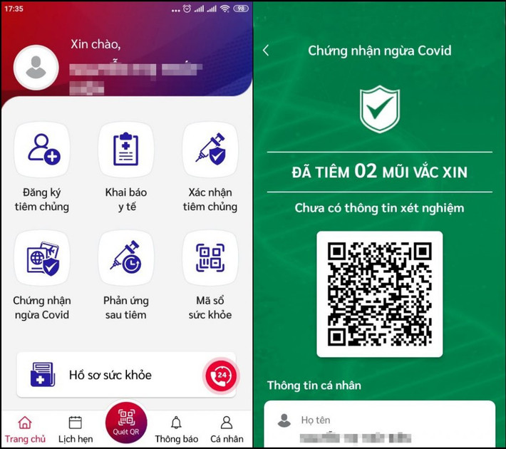 Hiện nay, Sổ sức khoẻ điện tử là một trong những ứng dụng chống dịch COVID-19 được sử dụng rộng rãi. Ứng dụng có nhiều tính năng như: đăng ký, nhận kết quả tiêm chủng, khai báo y tế, đặt lịch khám tại cơ sở y tế, theo dõi hồ sơ y tế cá nhân...