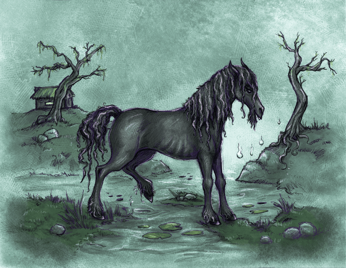 Kelpie là một trong những sinh vật rùng rợn được nhiều người biết đến. Trong các giai thoại dân gian, quái vật này thường sống trong các sông hồ ở Scotland.
