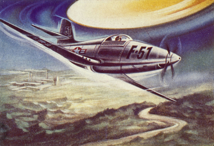 Cùng lúc đó, 4 tiêm kích F-51 Mustang do đại úy Thomas Mantell thuộc Vệ binh quốc gia Mỹ dẫn đầu đang trên đường đến sân bay Godman. Theo đó, nhóm tiêm kích này được lệnh áp sát vật thể bay bí ẩn trên.