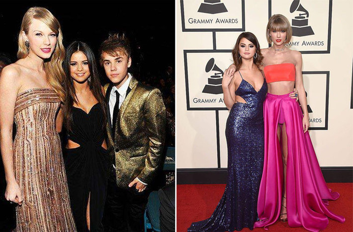 Taylor Swift cao hơn hẳn cả cô bạn thân Selena Gomez và Justin Bieber. (Ảnh: Getty Images)