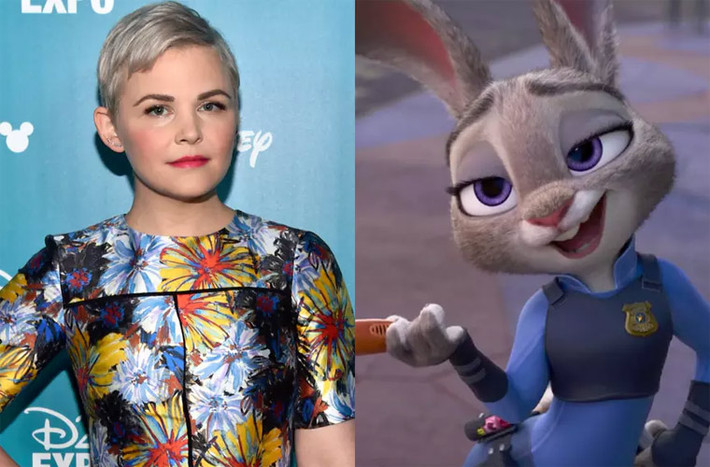 Ginnifer Goodwin vai Judy Hopps, một con thỏ 24 tuổi đến từ vùng nông thôn Bunnyburrow, là thành viên mới được bổ nhiệm của Cục Cảnh sát trong Zootopia, bộ phim hoạt hình được cả khán giả lẫn các nhà phê bình đánh giá cao tại Oscar năm nay. (Ảnh: Youtube)