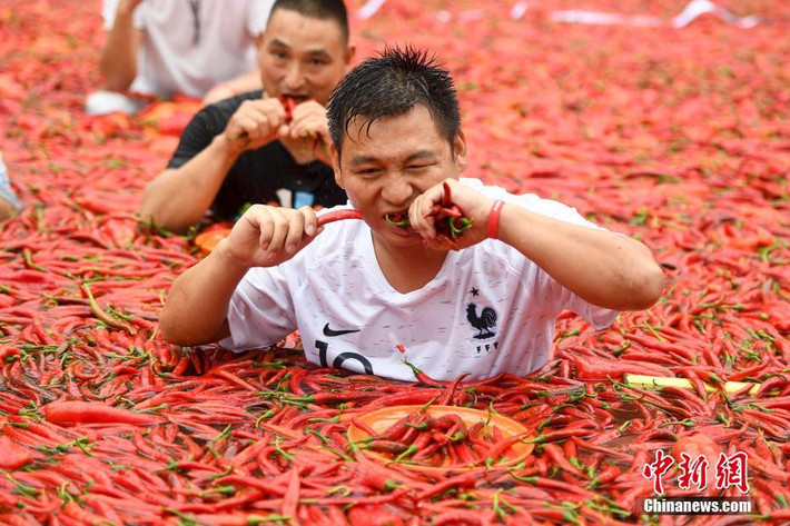 Trong lúc thi, người chơi được phát cho một chiếc đĩa để những trái ớt lên trên cho dễ đếm, được phát cho một chai nước để uống khi cảm thấy quá cay, quá nóng.