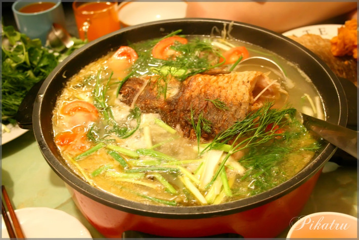 Lẩu cá chép.