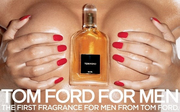 Quảng cáo nước hoa nam phản cảm của hãng Tom Ford năm 2007 do nhiếp ảnh gia Terry Richardson thực hiện đã bị cấm ngay khi mới ra mắt. Quảng cáo cho thấy hình ảnh như bộ ngực trần (được che bằng tay của người mẫu) khá phản cảm.