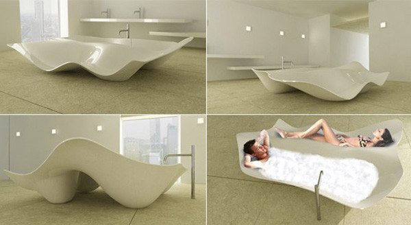 Bồn tắm Brezza thiết kế bởi ZAAFDesign dường như được tạo ra để dành cho những đôi tình nhân.