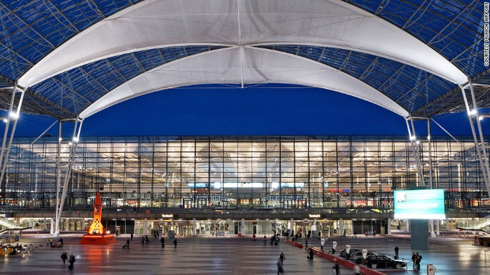 Đứng thứ 3 trong danh sách là sân bay Munich, Đức.