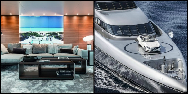 Du thuyền đắt đỏ Silver Fast với nội thất siêu sang có giá rao bán lên tới 79,5 triệu Euro.