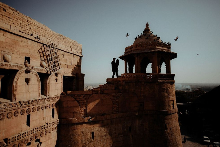 Khung cảnh cổ kính ở pháo đài Jaisalmer, Ấn Độ. Ảnh: Cosmopolitan.