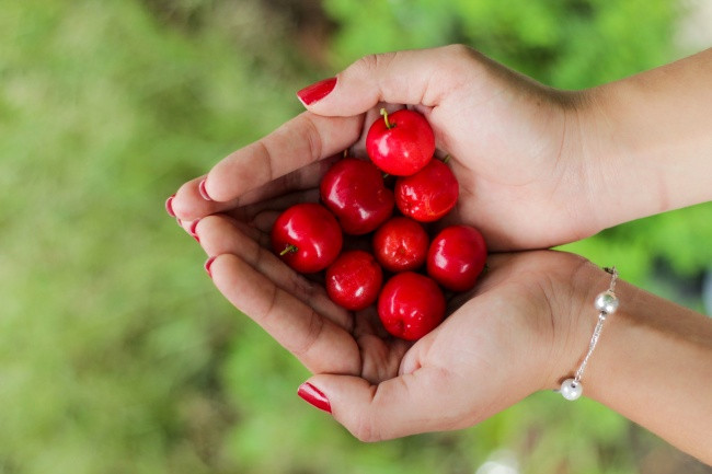Quả anh đào: Cherries (cũng ngon tuyệt) có hàm lượng chất chống oxy hoá cao hơn bất kỳ trái cây khác, giúp chống lại các gốc tự do, nhờ đó làm chậm quá trình lão hóa.