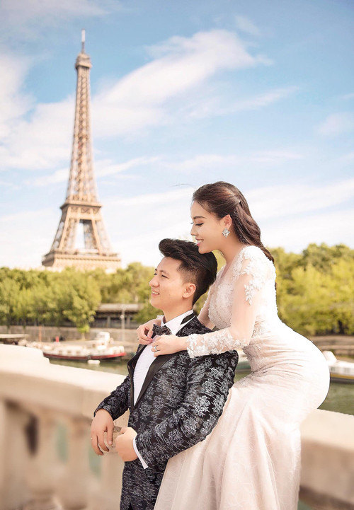 Loạt ảnh cưới của Âu Hà My được cư dân mạng "đào lại" với nhiều bình luận trái chiều.