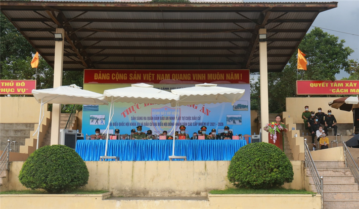Tư lệnh Phạm Quốc Cương đề nghị các đơn vị tổ chức quán triệt thực hiện nghiêm các chỉ thị, kế hoạch của Bộ Công an, Bộ Tư lệnh về ý nghĩa, tầm quan trọng của công tác đảm bảo an ninh, an toàn cuộc bầu cử; tuyệt đối không được chủ quan, lơ là, mất cảnh giác.