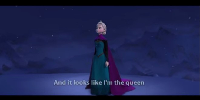 8. Hãng phim Disney với bài hát "Let It Go Singalong" quảng cáo cho bộ phim Frozen: Đây là video bài hát nổi tiếng trong bộ phim hoạt hình ăn khách Frozen.
