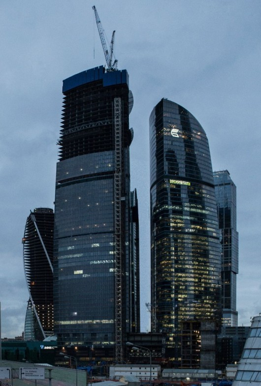 7. Tháp Vostok, Moscow, Nga, cao 373m: Tháp Vostok là một phần của Quận kinh doanh Quốc tế ở Nga. Sau khi xây dựng xong, Vostok sẽ được coi là tòa nhà cao nhất châu Âu, cao thứ 43 toàn cầu với số lượng 95 tầng.