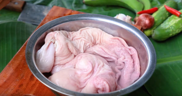Nhiều người thừa nhận, nó thậm chí thích ăn lòng lợn, dạ dày lợn hơn cả thịt lợn. Tuy vậy, dạ dày lợn có mùi đặc trưng, nếu làm không sạch sẽ, không đúng cách sẽ có mùi khó ngửi, ăn không ngon và cũng không thể ăn được.