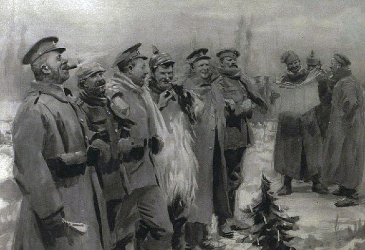 Binh sĩ Anh và Đức trước đó từng là "kẻ thù không đội trời chung" vào Giáng sinh năm 1914 chìa tay ra và bắt tay nhau. Họ cũng trao cho nhau những món quà, cùng nhau nhảy múa, ca hát trong kỳ nghỉ lễ đặc biệt này.