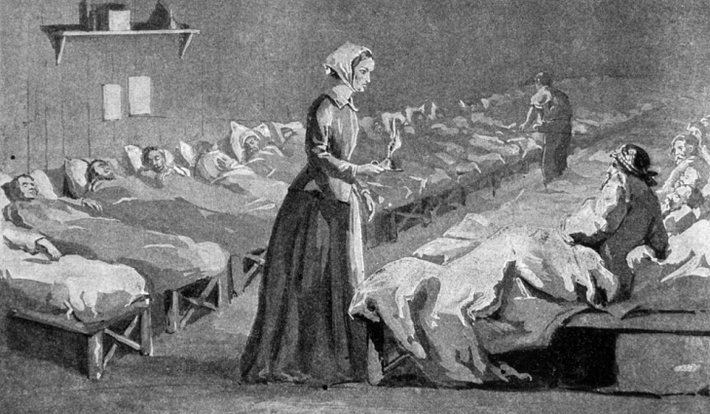 Khi chiến tranh Crimea nổ ra, bà Florence Nightingale cùng 38 nữ y tá Anh được phái sang Thổ Nhĩ Kỳ làm nhiệm vụ chăm sóc y tế cho binh sĩ của quân đội Hoàng gia Anh vào năm 1853.