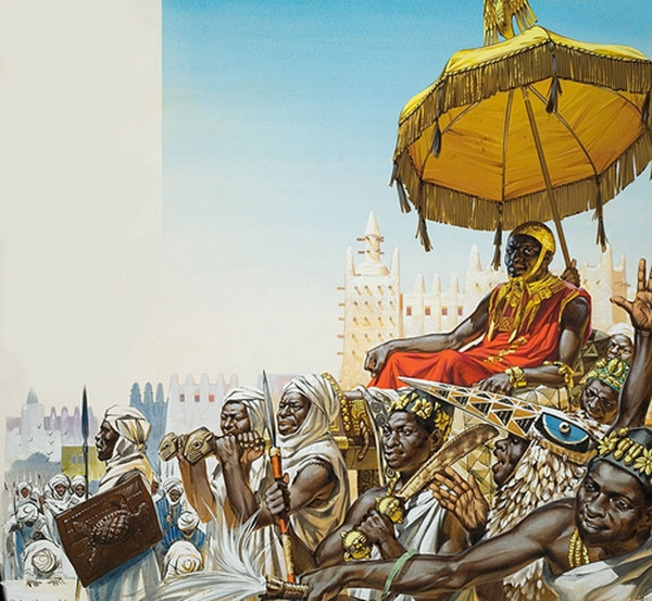 Mansa Musa I đã tích lũy được số của cải khổng lồ nhờ việc làm giàu từ vàng và mỏ muối ở Tây Phi. Ông hoàng này cũng kiểm soát các tuyến đường thương mại quan trọng giữa Địa Trung Hải và Tây Phi. Nhờ vậy, khối tài sản của ông ngày càng tăng lên.