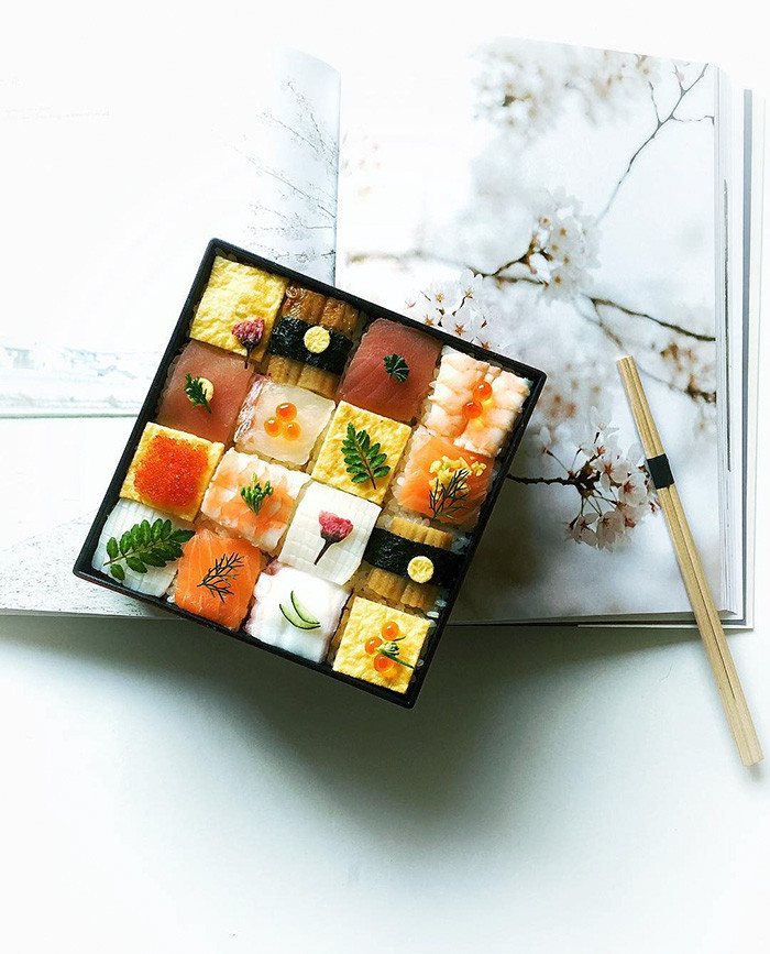 Bạn có nỡ ăn một phần shushi đẹp tới nhường này hay không?