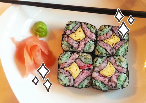 Thưởng thức Shushi Mosaic thực sự là nghệ thuật ăn uống ở Nhật Bản.